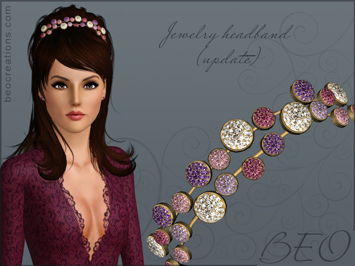 Jewelry headband for Sims 3 by BEO